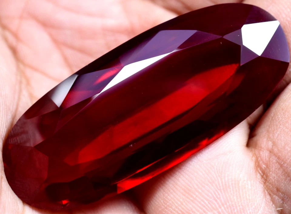 Natural 142.05 Ct Blood Red Ruby Mozambique GGL Certified Loose Gemstone - Image 3 of 4