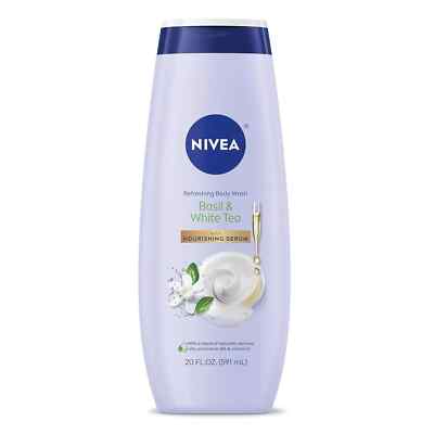 NIVEA Refreshing Basil and White Tea Body 20 Fl Oz (Pack of 1)