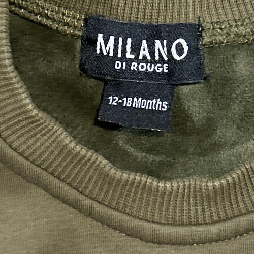 Milano di Rouge Lux Baby Signature Crew Neck Sweatshirt Size 12-18 Month - Picture 3 of 11