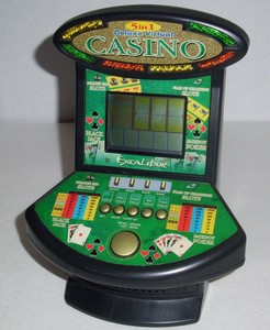 Excalibur deluxe virtual casino 5-in-1 video game young gambling