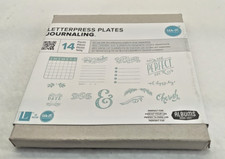 We R Memory Keepers Letterpress Plates Journaling 14 pieces