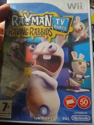 RAVING RABBIDS: TV PARTY Nintendo Wii Spiel 2008 Pal Ubisoft Rayman