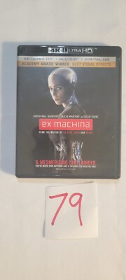Ex Machina (Ultra HD, 2015) Rare Mint Sci Fi Alex Garland No Digital 