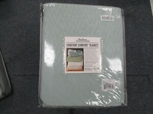 NASA Temperature Regulating Outlast COTTON BLANKET FULL LAUREL NEW 86 X 96!