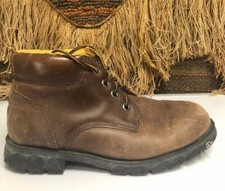YELLOW CAB CO Men's Brown Leather Lace-up Ankle Boots SZ 43/10