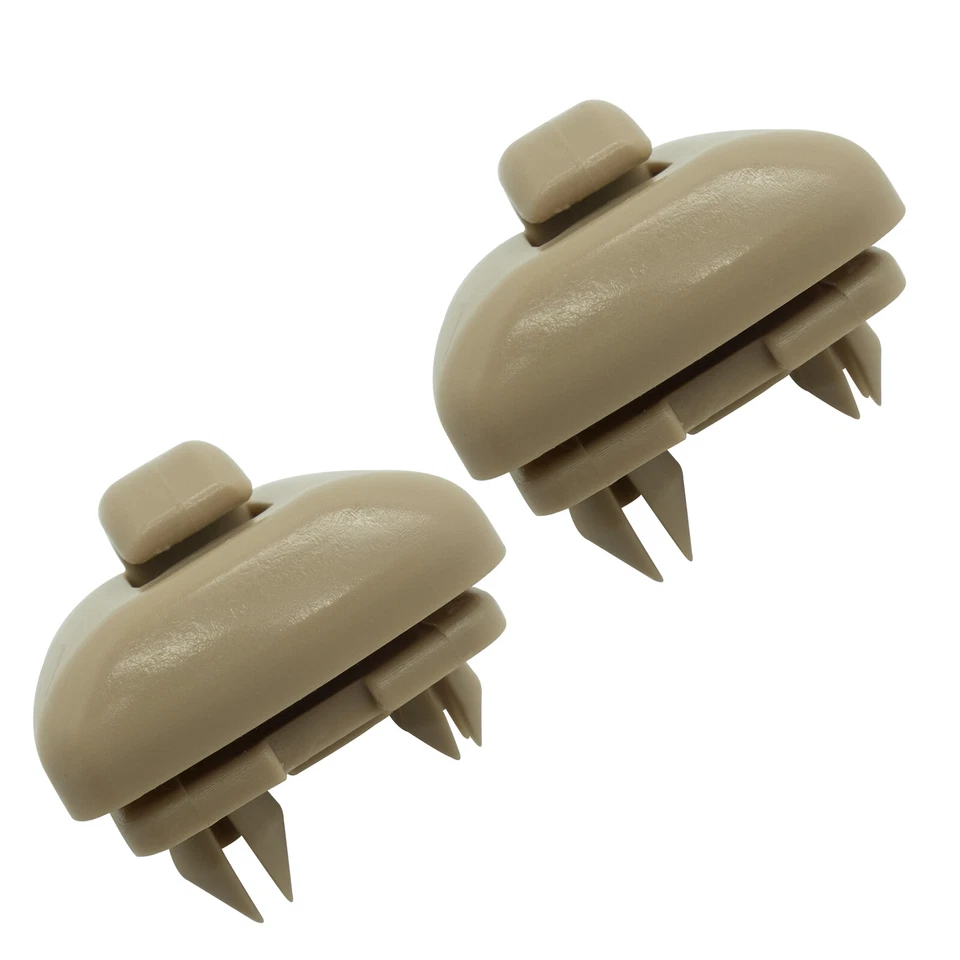 Juego de 2 clips parasol beige 8U0857562A para Audi A3 A4 A5 Q5 A7 B6 B7 B8 S4 S5 Foto 3 de 4