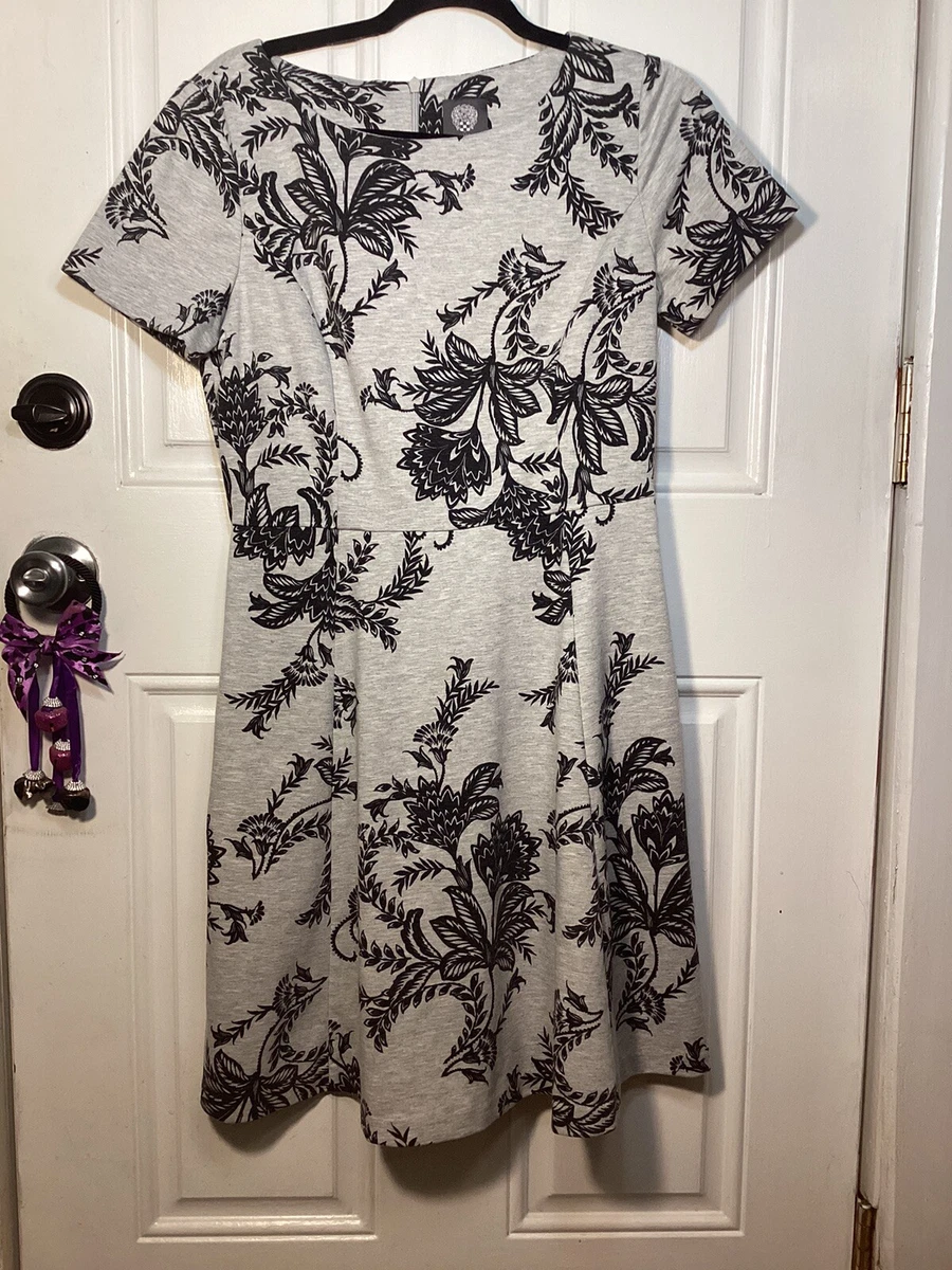 Vince camuto top black floral dress