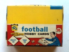 1957 Cello Pack Football HOBBY CARDS Display Box -