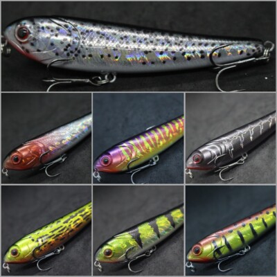 Fishing Lures Topwater Popper Walking Bait 4 Inch 5/8 oz For Bass Fishing W635