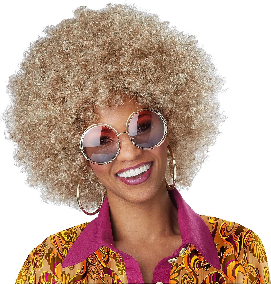 Peluca Jimmy Afro Maxi – Estilo Carnaval Y Fiestas Temáticas, Rizos Negros Voluminosos De Widmann