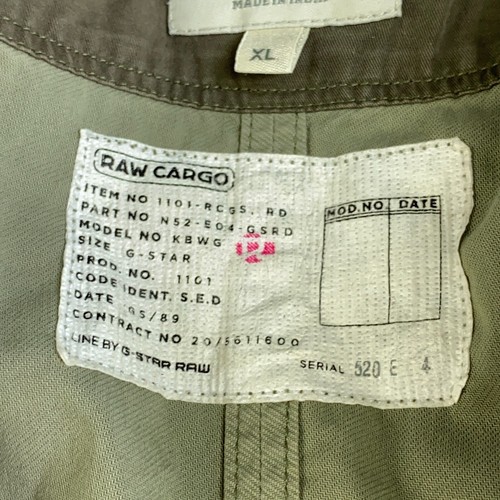 Camisa G Star Raw Para Mujer Talla XL RARA Rackler Sarga Cremallera Snap Utilidad Top Chaqueta - Imagen 8 de 13