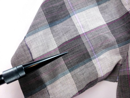Sheplers Men's Shirt Size L S/S Pearl Snap Up Western Fit Gray/Purple Plaid - Picture 7 of 9