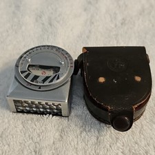 Vintage FR Corporation EM-1 Light Meter With Leather Case Japan