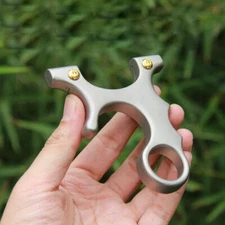 Slingshot Flat Portable Rubber Band Catapult Hunting Slingbow Archery Shoot Tool