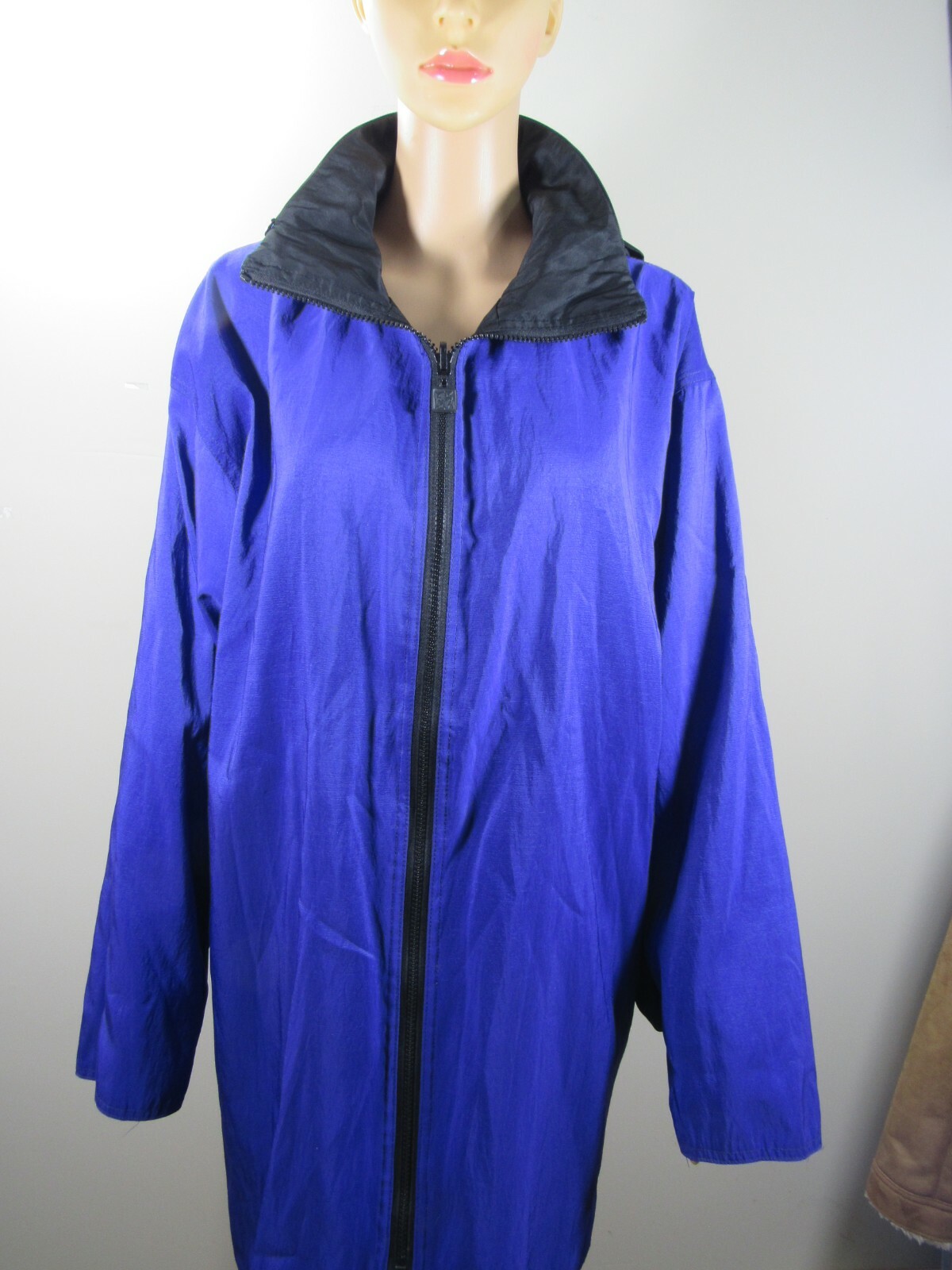 MPM jacket reverseable black purple zip hooded - image 8