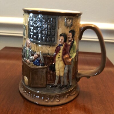 Royal Doulton John Beswick Tankard Mug Scrooge Christmas Carol Yule 1973