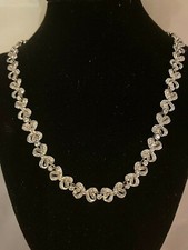 Women  s 18K White Gold Diamond Necklace 31.50 Grams 4.25 carats diamonds