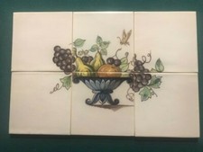 BACKSPLASH Antique European Tile Mural. Never installed.BackStamp.5x5" tiles AL.