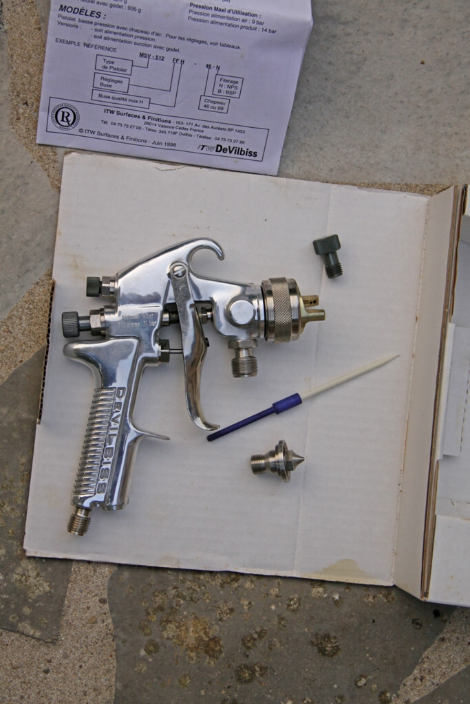 Pistolet à peinture DeVilbiss MSV-612 avec buse 1.4mm haute précision