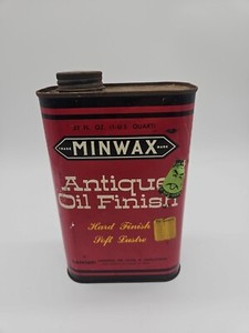 Early Minwax Antique Oil Finish QUART 32 oz Hard Finish FULL, EXC CONDITION