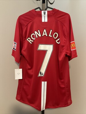選手支給品Ronaldo CR7 Portugal ロナウド 2008 2008 Manchester United Ronaldo Player Issue Jersey Match Un worn