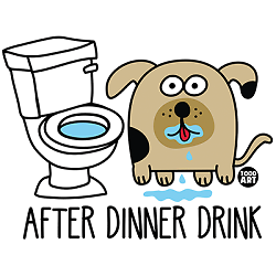 ALTRA T Shirt da S a 2xl 3xl DOPO DNNER DRINK cane cibo divertente umorismo adulto