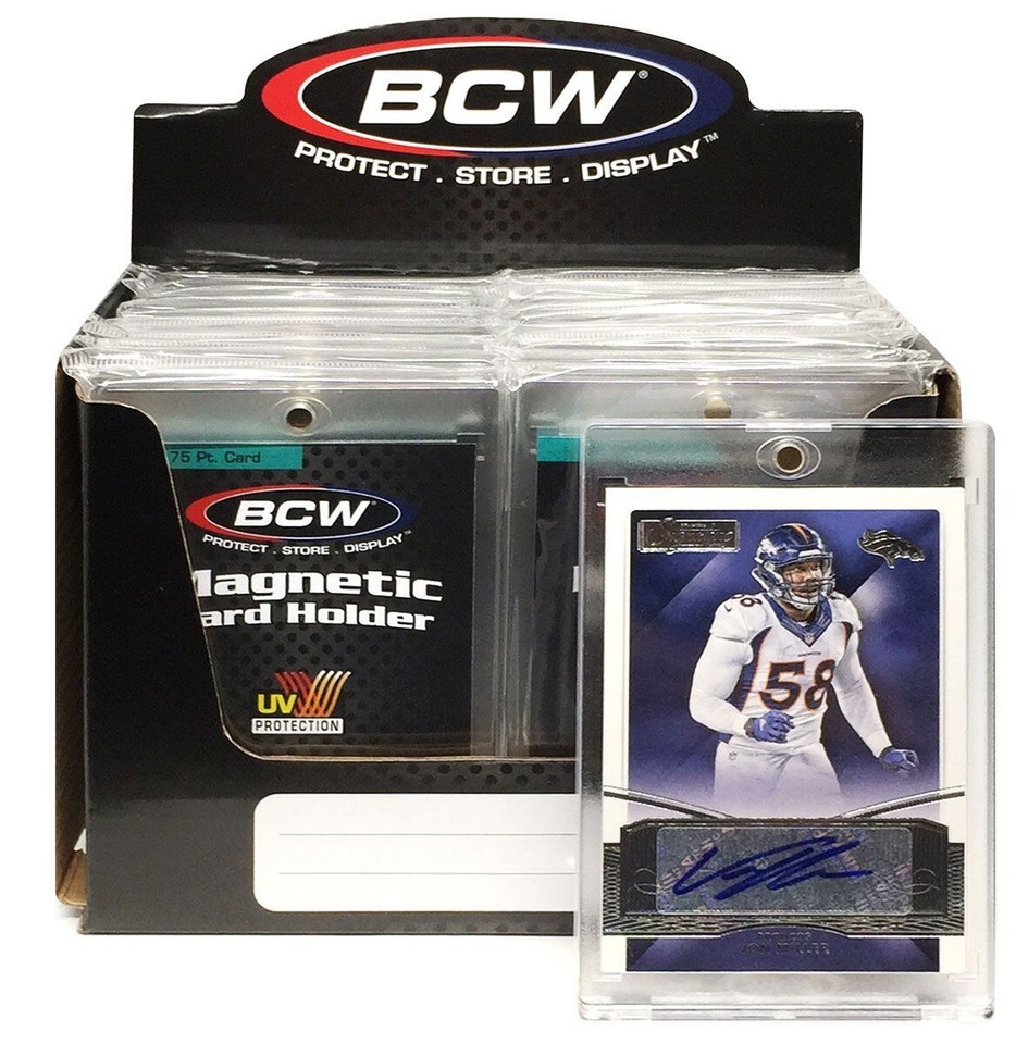 20 BCW 35pt Magnetic One-Touch Card Holders – UV Protected, Standard Size, USA Made