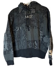 NWOT Nike Sportswear Club Patchwork Fleece Dark Blue Hoodie Hawaiian All-Print