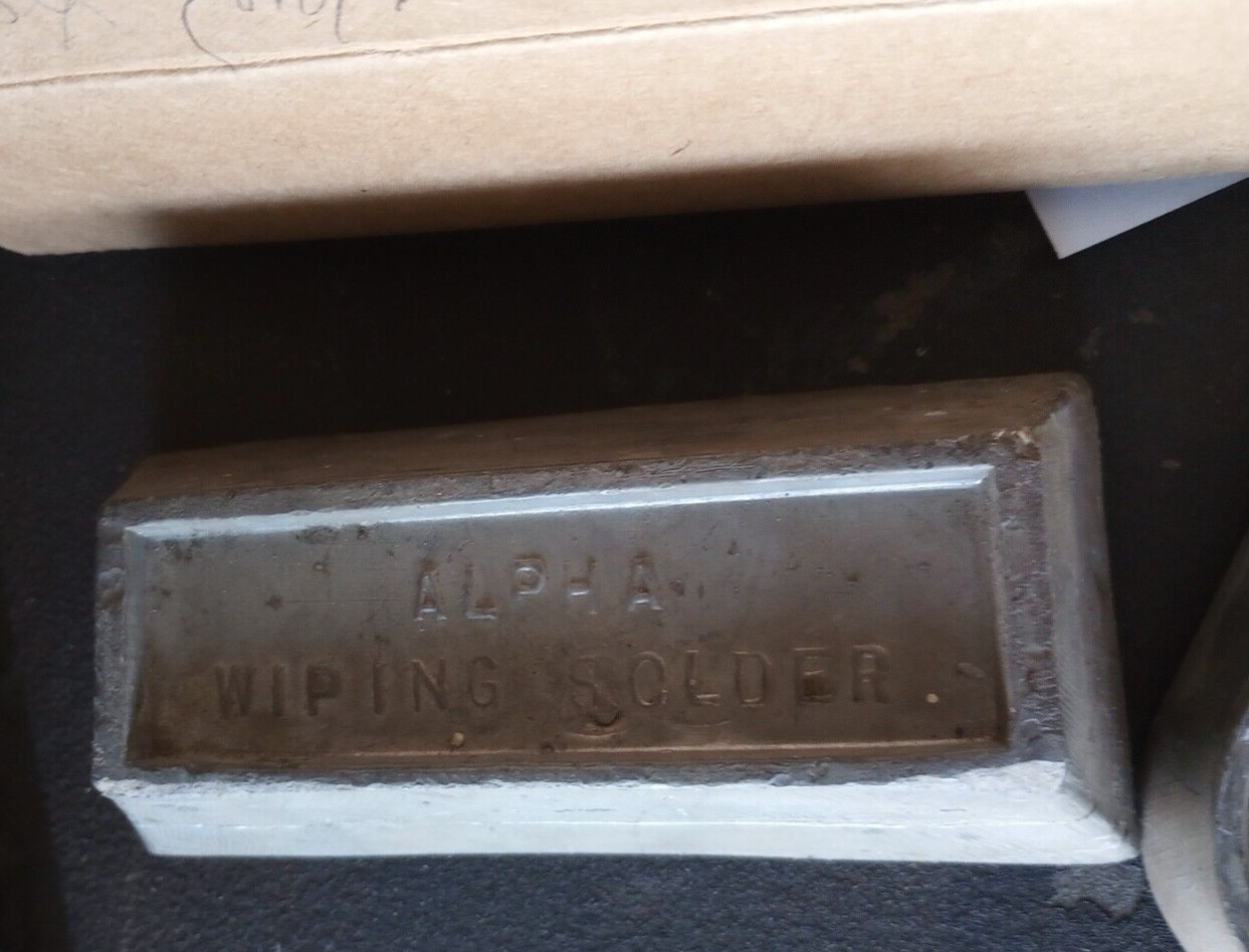 LOT7 Extra Wiping Solder Bars LUCO +1 ALPHA Wiping SolderTotal Weight