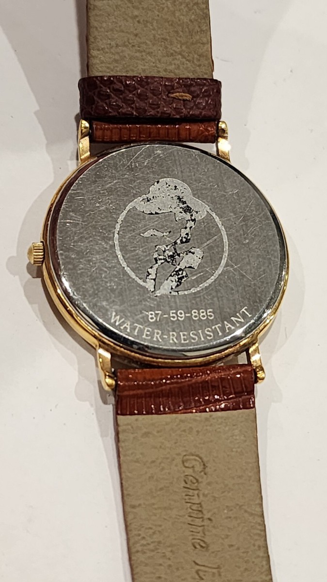 Vintage Movado 87-59-885 Jeweled Crown Quartz Watch Swiss White