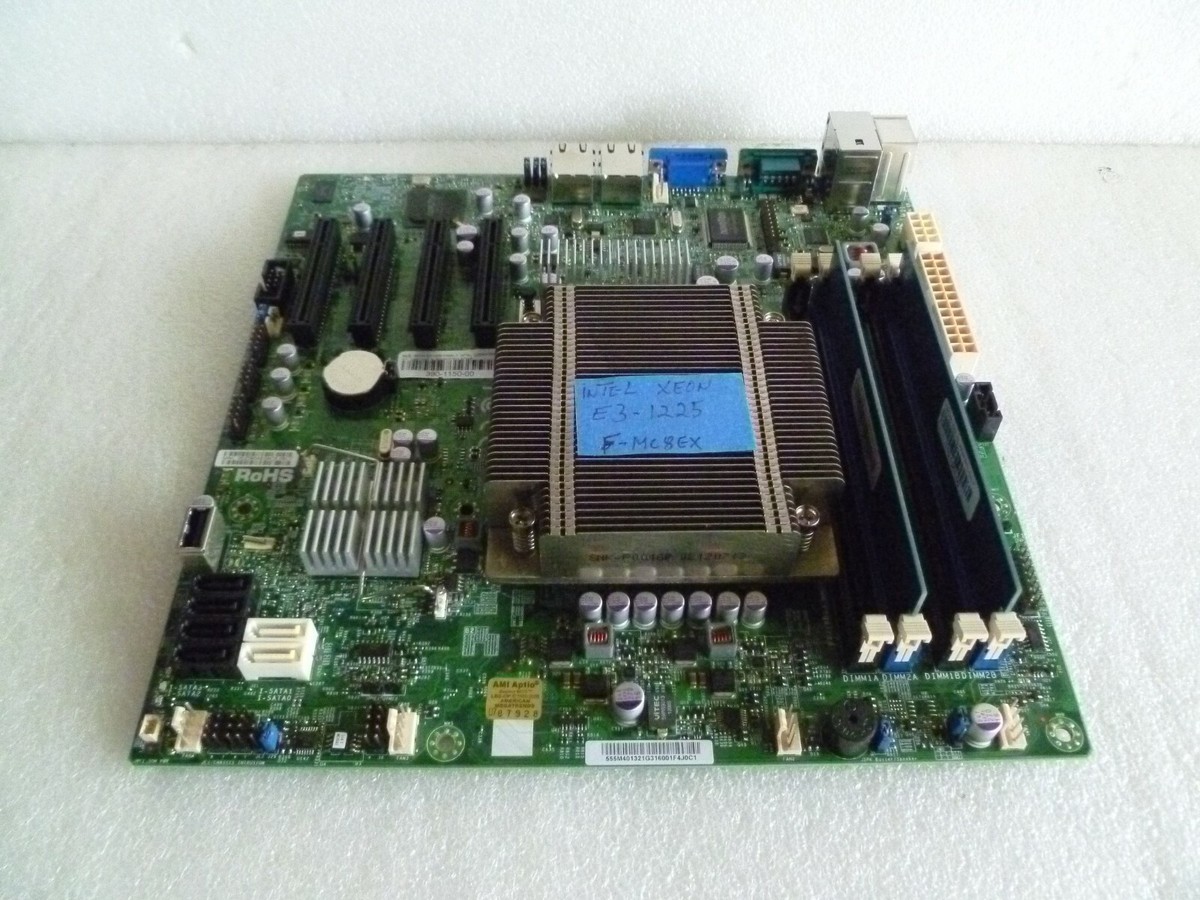 SUPERMICRO XE8CM-F INTEL XEON E3-1225 CPU 4GB MEMORY RAM MOTHER