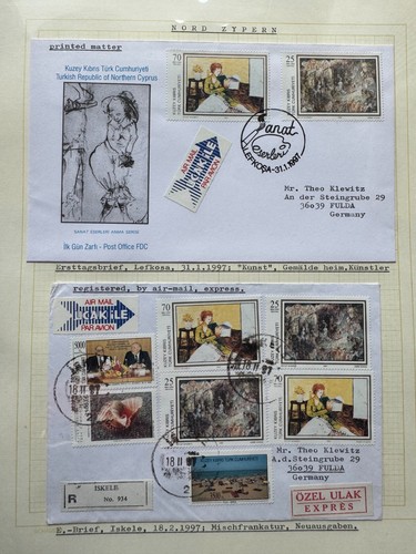Nord Zypern 1996 / 1997 - Top Sammlung mit Briefmarken und 24 seltenen Belegen - Picture 9 of 18