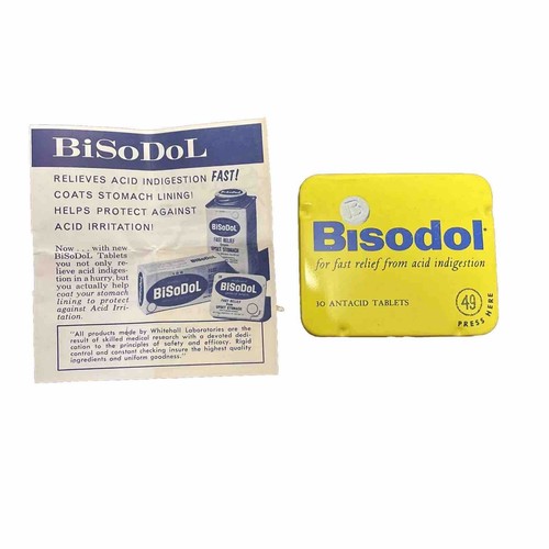 1970s Bisodol Antacid Tablets Included eBay
