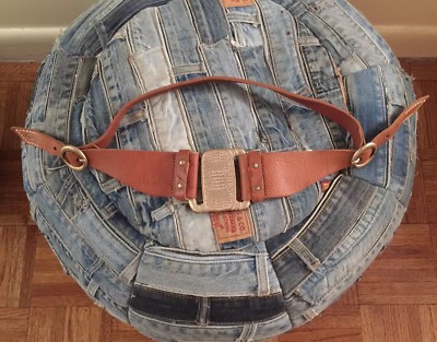 Replay Italian Brown Leather Belt Vintage Hippie BoHo Size S 