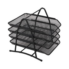 Document File Sorter Mesh Shelf Letter Sliding Tray File Storage Shelf Desktop