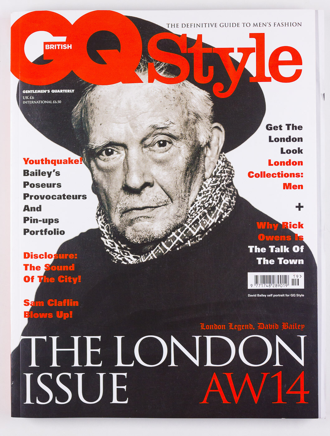 David Bailey Sam Claflin Rick Owens Mens London Collections GQ Style Magazine