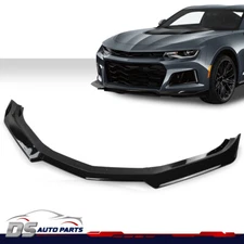 Front Bumper Lip Splitter Gloss Black Fit For 2016-2022 Chevy Camaro 1LE Style