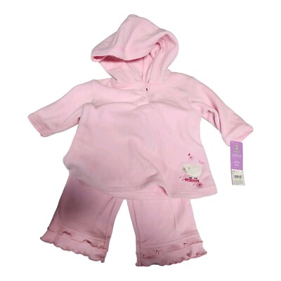 Carter's 2 Piece Set 3 Months Outfit for Girls Pink Pants Hoodie Jacket with TAG