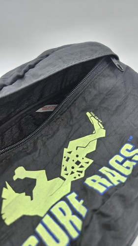 Riñonera vintage de los 90 Surf Rags negra y púrpura nueva stock antiguo - Imagen 6 de 7