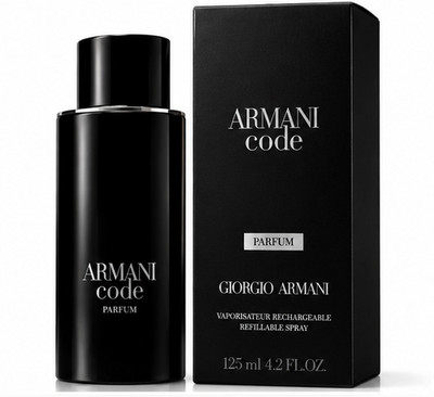 Armani Code Parfum for Men 4.2 oz / 125ml Refillable Spray New in Box