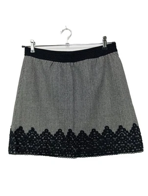 MORGAN Mini-jupe Dames Jupe T EU 38 gris clair-noir style décontracté - Photo 1/4