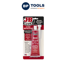J-B Weld 31314UK Red Hi-Temp Silicone Gasket Maker & Sealant 85g