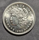 1985 Vintage MORGAN Design 1 oz 0.999 Fine Silver Trade Unit Round