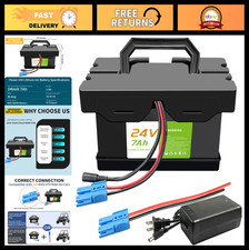 24V Lithium Battery 7Ah/12Ah for Ride-On Cars Power Wheels, Lightweight, Long-