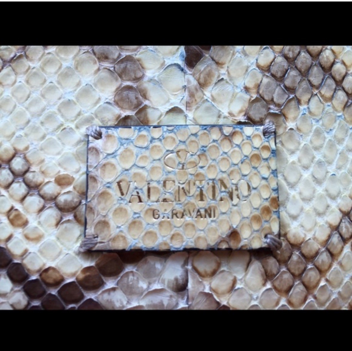 Valentino Va Va Voom Rockstud Python Chain Bag Cl… - image 3