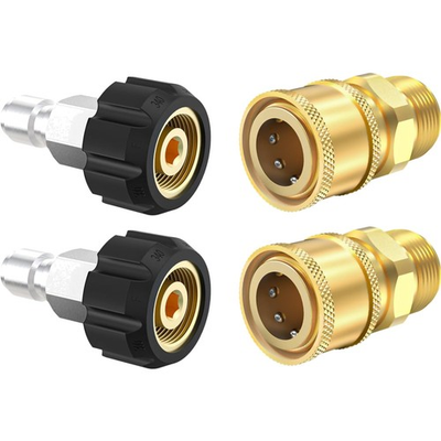 #ad Pressure Washer Quick Connect Fittings Quick Connect Kit M22 14mm to 3 8 Inc... $23.64