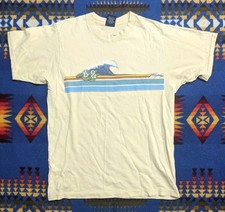 VTG 80s Tropix USA Double-Sided Ocean Wave Surf Promo T-Shirt M