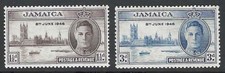 Jamacia 1946 Peace and Victory Stamps