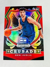 2020 Panini Prizm Draft Picks Collegiate Deni Avdija Red /299 #86 Crusade RC