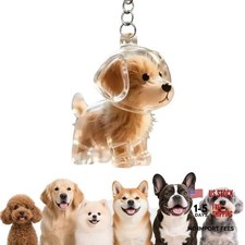 Pet Hair Keychain for Women Men Dog Fur Memorial Keepsake A1:dog Hair Keychain